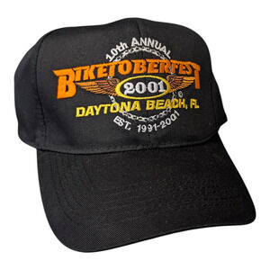 2001 10th Annual Biketoberfest Daytona Beach Florida Snapback hat